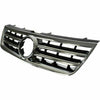 2004-2007 Volkswagen Touareg Grille Satin-Black With Chrome Front Plastic