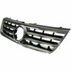 2004-2007 Volkswagen Touareg Grille Satin-Black With Chrome Frontame Plastic