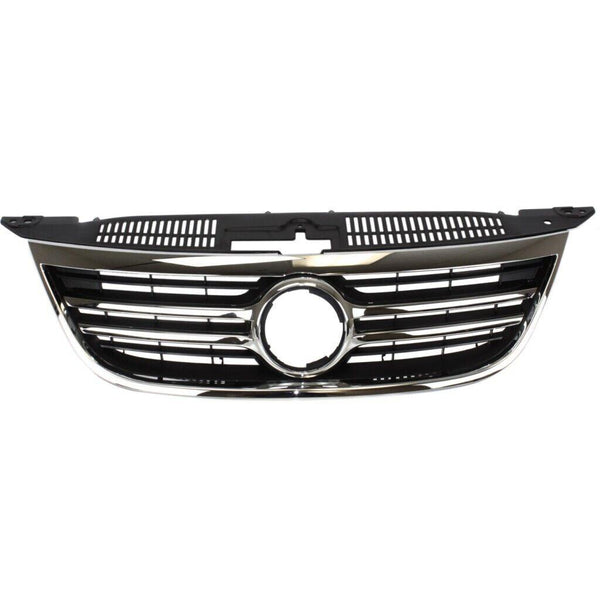 2009-2011 Volkswagen Tiguan Grille Black With Chrome Moulding