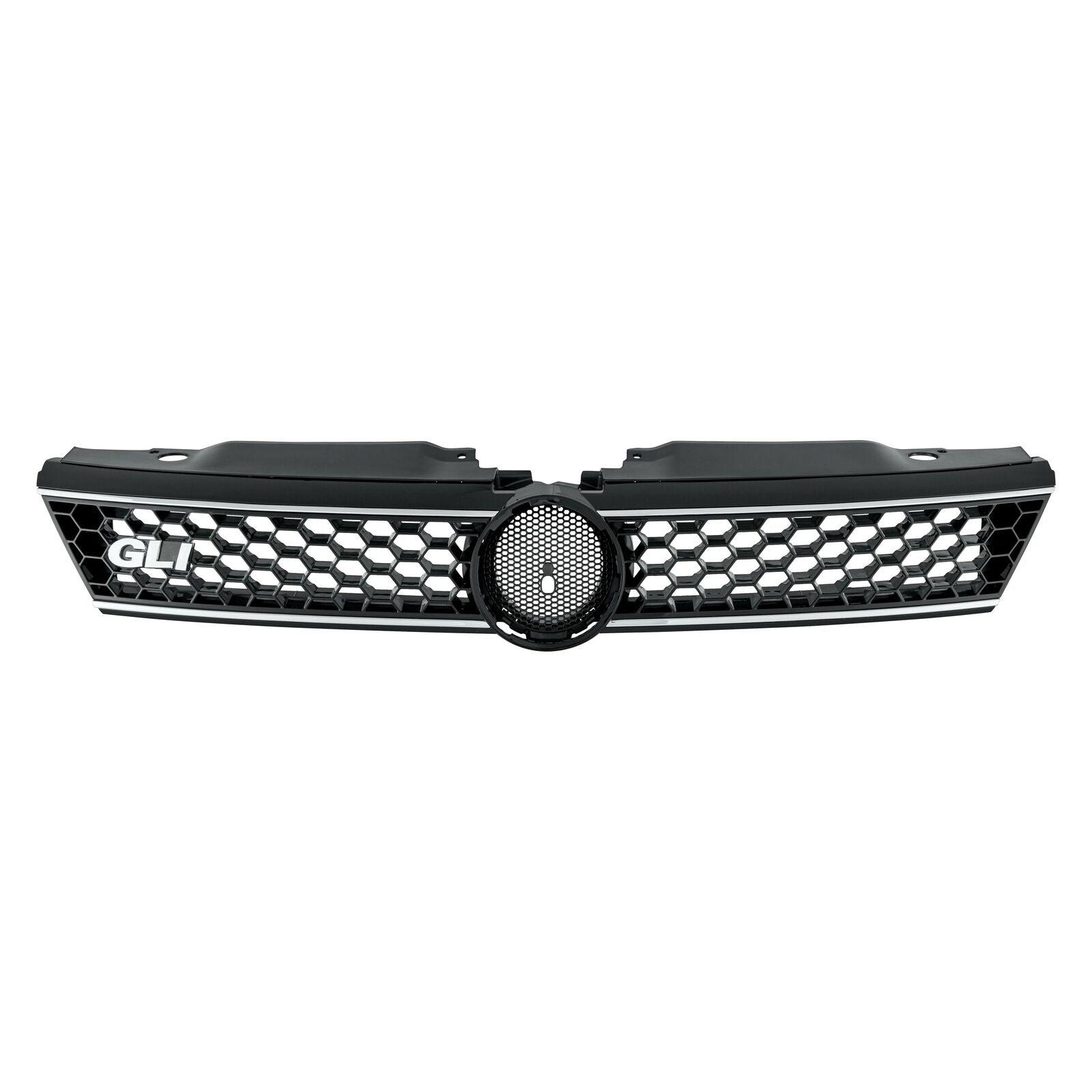 Calandre Volkswagen Jetta 2011-2014 Noir/Chrome avec motif nid d'abeille, VW1200157