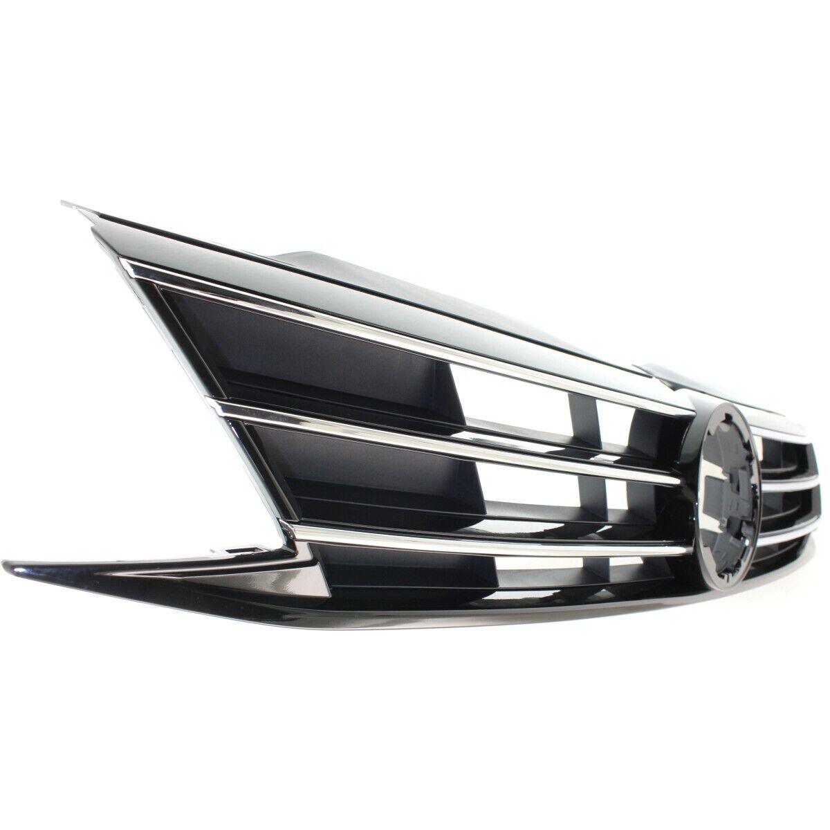 Calandre Volkswagen Jetta 2015-2018 noire avec moulure chromée (sauf GLI avec avertisseur de collision, berline), VW1200168
