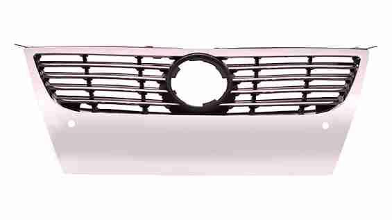 Calandre Volkswagen Passat 2006-2010 noire avec moulure chromée et capteur de distance, VW1210101
