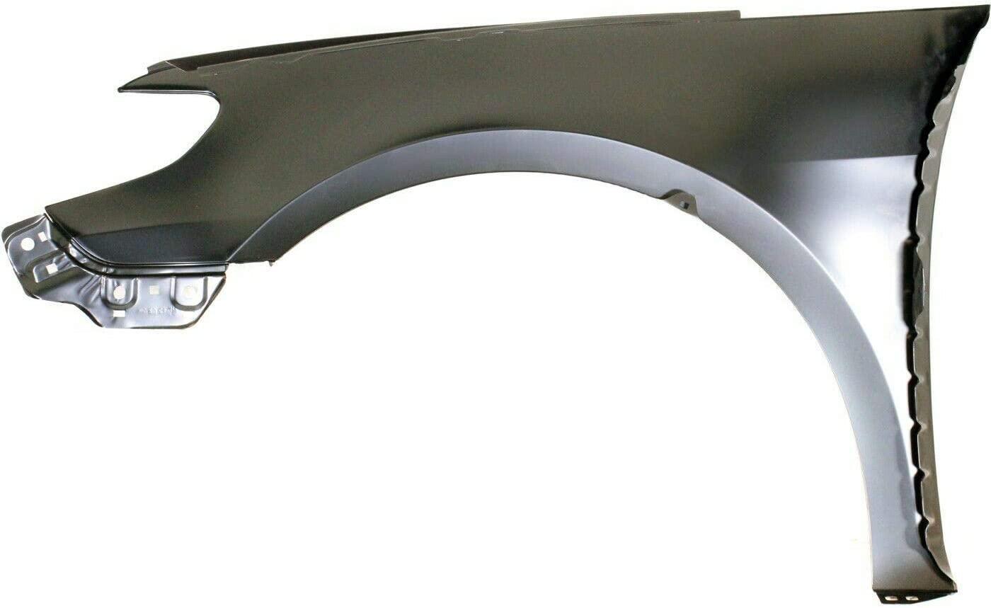 Aile avant droite (côté passager) pour Volkswagen CC 2009-2017, sans emplacement pour feu de position latéral, en acier, référence VW1241140C