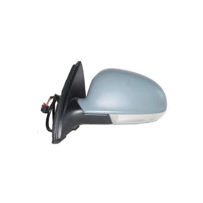 Rétroviseur extérieur côté conducteur pour Volkswagen Jetta 2005-2010, électrique et chauffant, avec clignotant et éclairage de bas de porte, référence VW1320123
