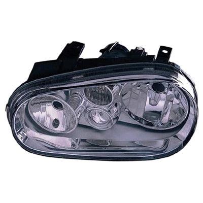 1999-2002 Volkswagen Cabrio Head Lamp Driver Side Without Fog (Chrome Bezel) High Quality
