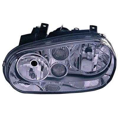 Phare avant gauche avec antibrouillard (enjoliveur chromé) pour Volkswagen Cabriolet 1999-2002, haute qualité, référence VW2502114