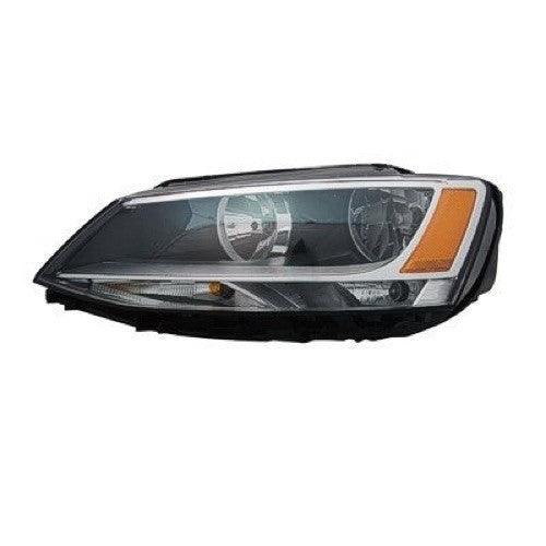 2011-2016 Volkswagen Jetta Head Lamp Driver Side Halogen
