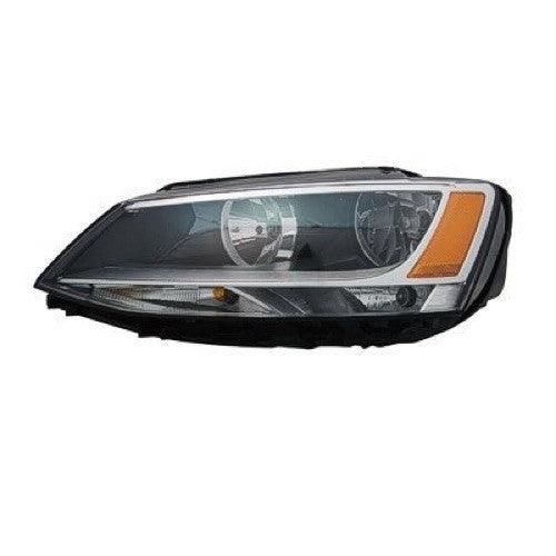 Head Lamp Driver Side Volkswagen Jetta 2011-2016 Halogen Capa , Vw2502146C