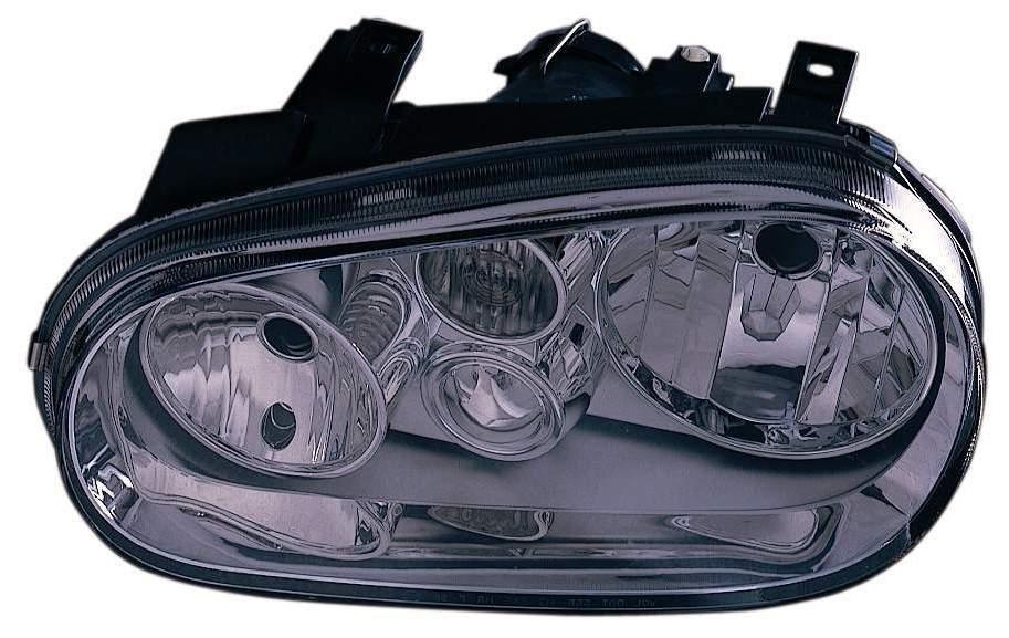 Phare avant côté passager pour Volkswagen Golf 1999-2002 sans antibrouillard (enjoliveur chromé) haute qualité, VW2503113