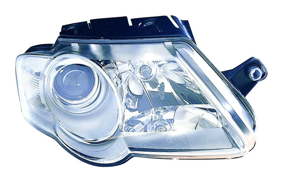 Phare avant côté passager pour Volkswagen Passat 2006-2010, halogène (marque Hella), référence VW2503130C - Hunt Parts
