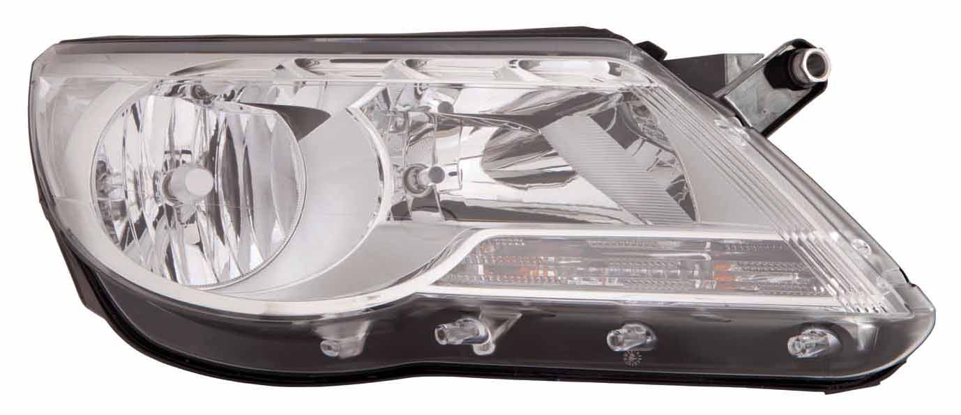 Phare avant côté passager pour Volkswagen Tiguan 2009-2011, halogène, référence VW2503143C - Hunt Parts