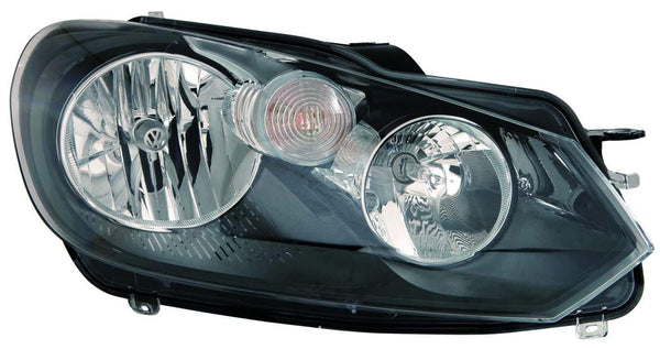 Head Lamp Passenger Side Volkswagen Golf 2010-2014 Halogen Hella Type Capa , Vw2503144C