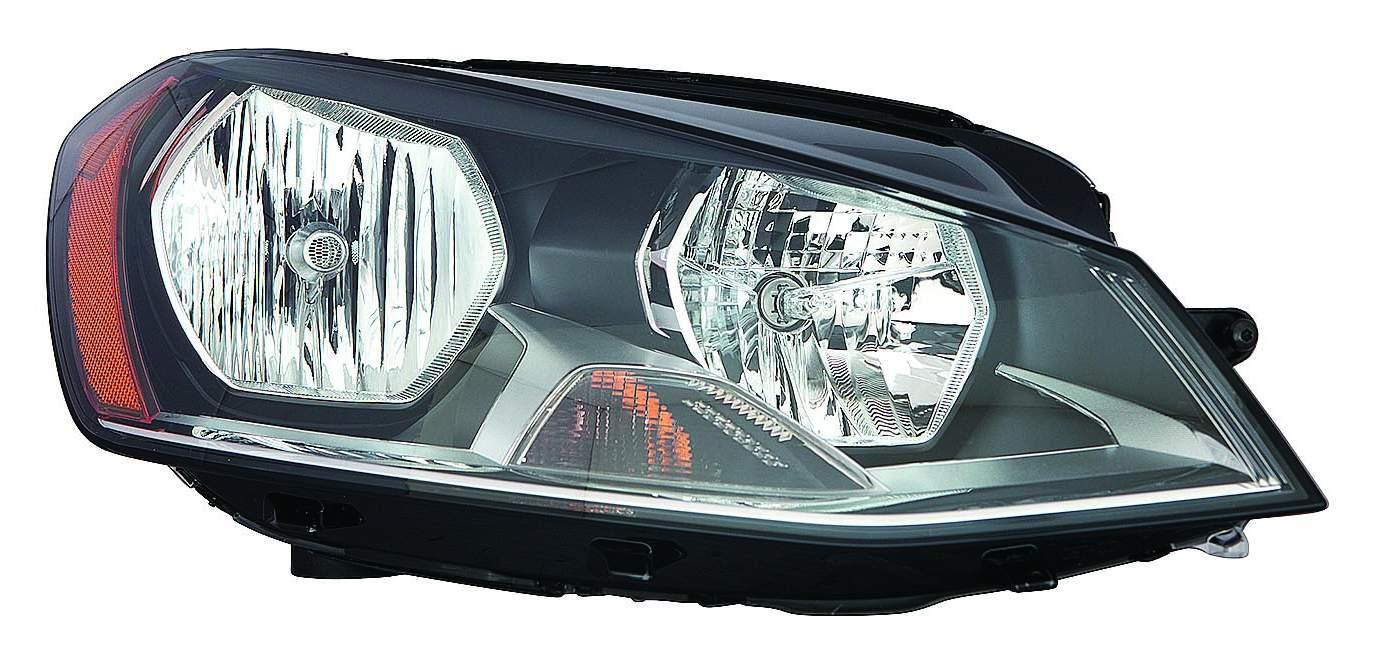 Phare avant côté passager pour Volkswagen Golf E 2015-2019, halogène haute qualité, VW2503158