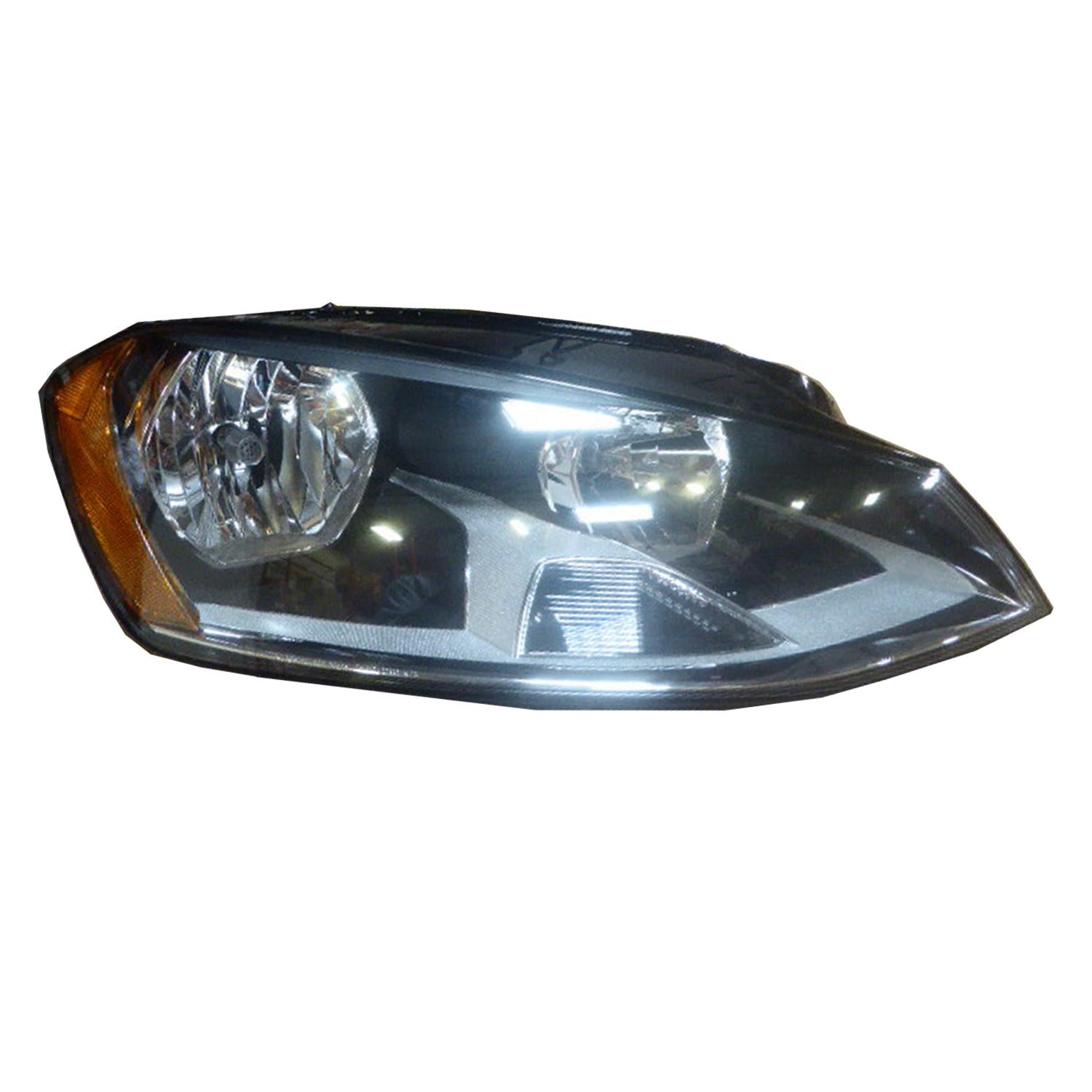 Phare avant côté passager pour Volkswagen Golf Hatchback 2015-2017, halogène, date de fabrication : 30/06/2014, référence : VW2503160C - Hunt Parts