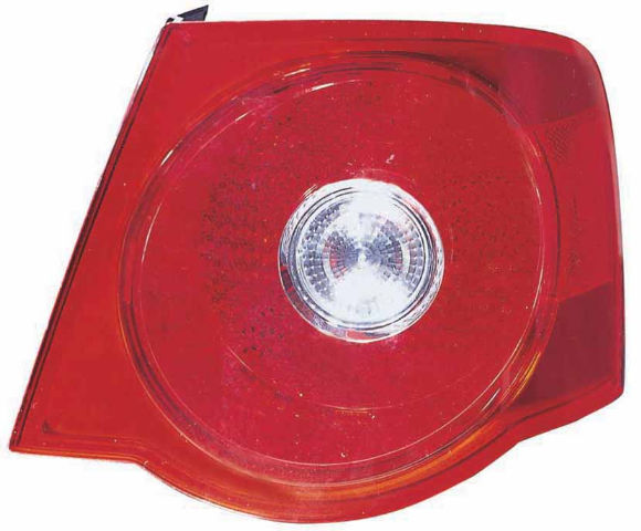 Tail Lamp Driver Side Volkswagen Jetta 2005-2007 (Red Lens) Capa , Vw2800123C