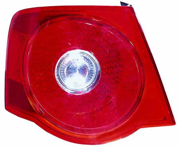 Feu arrière côté passager pour Volkswagen Jetta 2005-2007 (lentille rouge), haute qualité, VW2801123