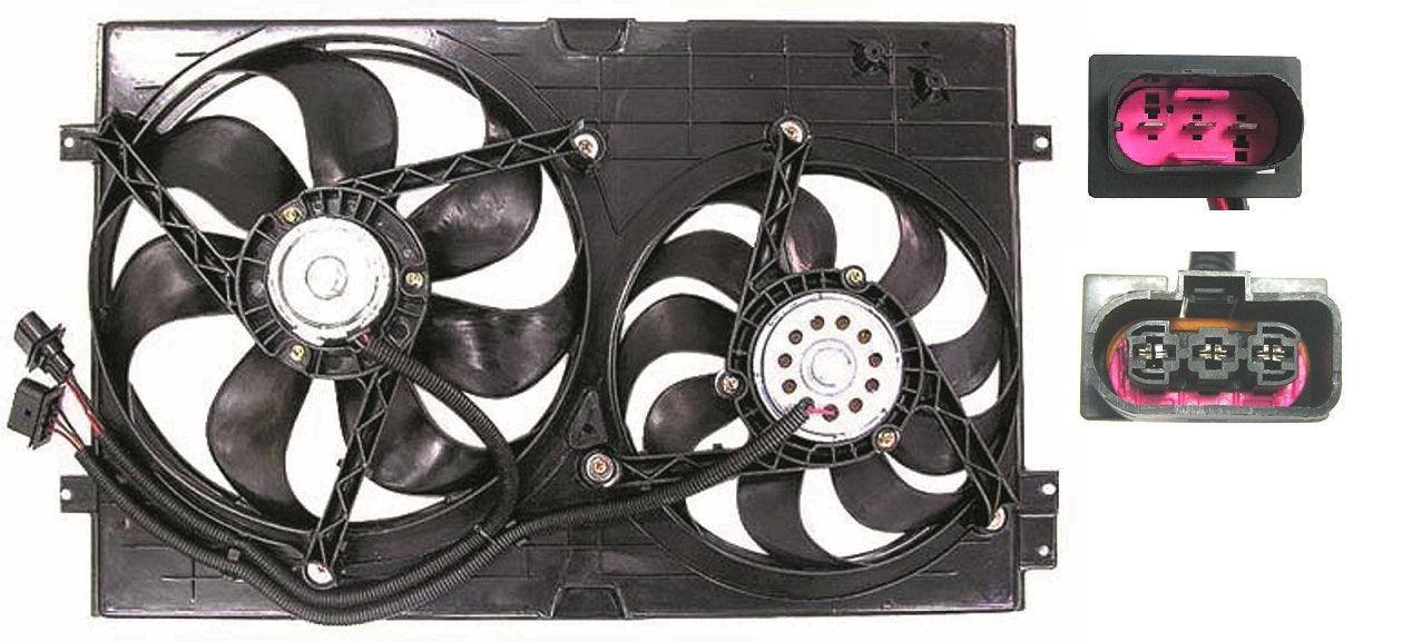 Ensemble ventilateur de refroidissement Volkswagen Jetta 1999-2005 1.8/1.9/2.0L, VW3115103