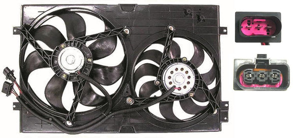 2007 Volkswagen Jetta City  Cooling Fan Assembly 1.8/1.9/2.0L