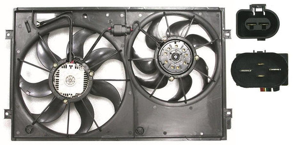 2006-2009 Volkswagen Rabbit Cooling Fan Assembly 2.5L